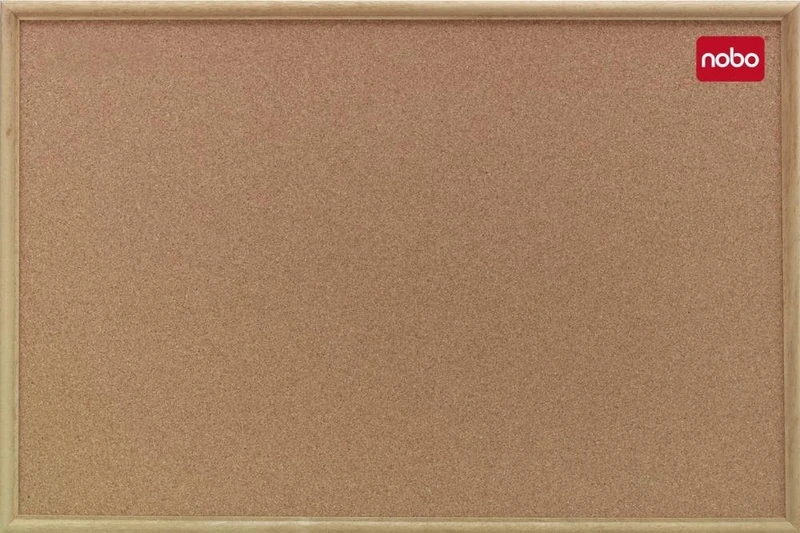 Nobo Classic Cork Board with Wood Frame - 1800 mm x 1200 mm
