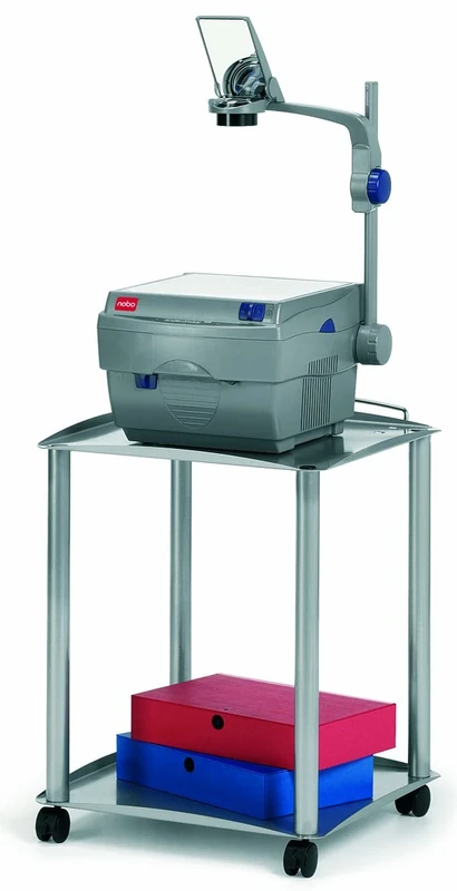 Nobo Overhead Projector Trolley with 30 kg Load Capacity, Steel Grey