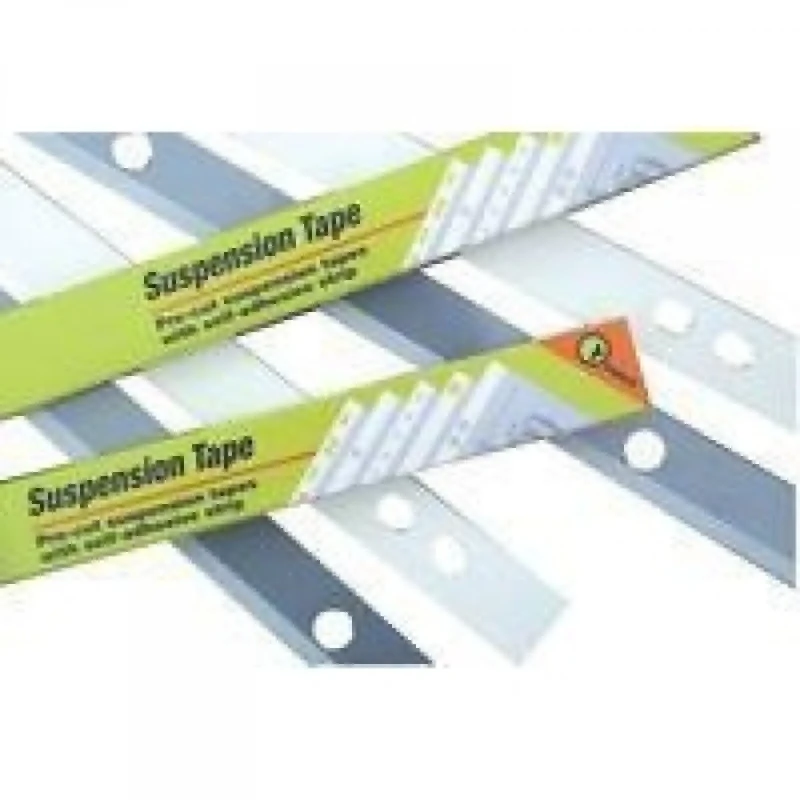 Pelltech LX00151 Suspension Tape Strip Self-adhesive Polyester Tough 4-hole 55x841mm Ref PLA PO4 841 [Pack of 100]