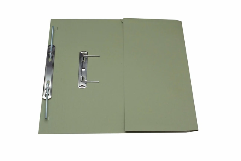 Exacompta - Ref 349-GRNZ - Guildhall - Pocket Spiral File, 315gsm Heavyweight Manilla, Holds A4 & Foolscap Documents, Left Hand Pocket, Blue Angel Certified - Green, Pack of 25