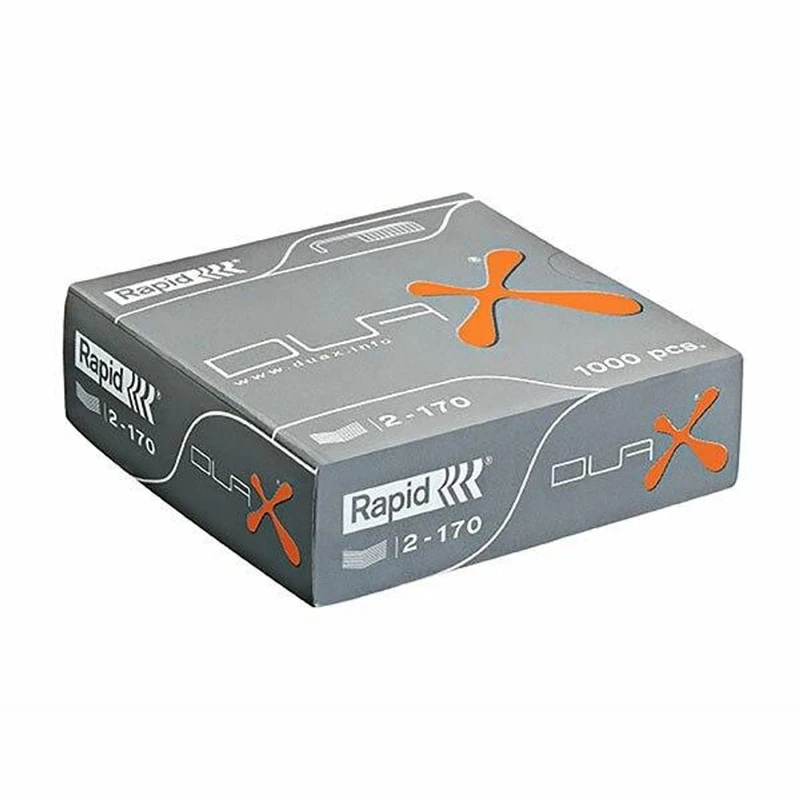 Rapid DUAX Heavy Duty Staples, For Stapling up to 170 Sheets, Use with the Rapid Duax Stapler, Galvanised Wire, Box of 1000, 21808300