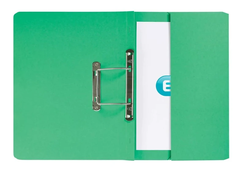 ELBA Strongline Spring Pocket Files, 36mm Capacity Foolscap Green - Pack of 25