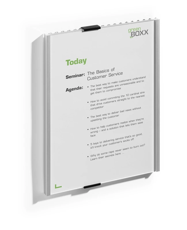 Durable Information Sign A4 Portrait Silver | Door and Wall Sign | Includes Fittings | Ideal for Offices, Hotels, Public Buildings, etc.,210 x 297 mm (WxH) - Image 1