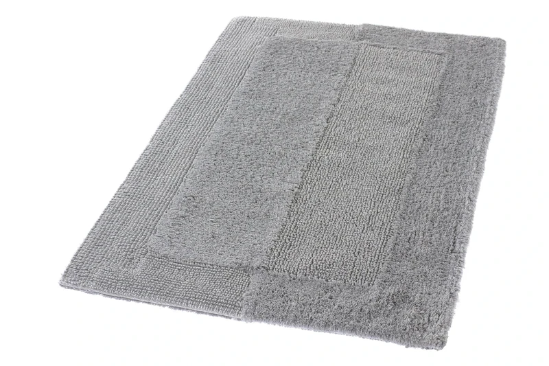 Kleine Wolke 85 x 150 cm 100 Percent Cotton Bath Rug, Silver/Grey