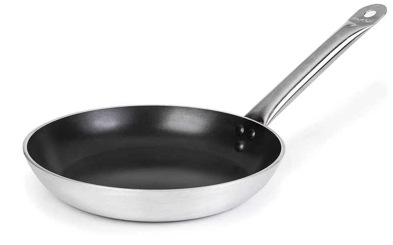 Lacor 21618 Chef Aluminium Non-Stick Frying Pan, 18 cm, Silver/Black