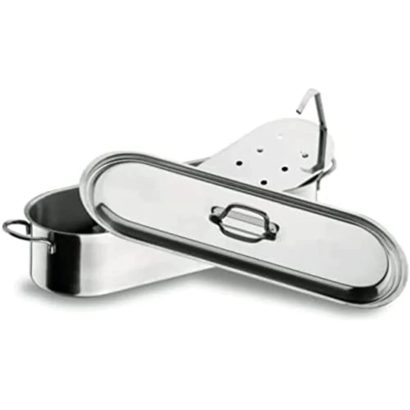 Lacor-50445-FISH KETTEL with Grill 50 CMS.