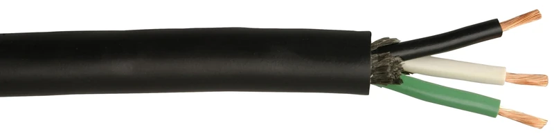 Coleman Cable 233870408 14/3 250-Foot SJEW Service Cord, Black - Image 1