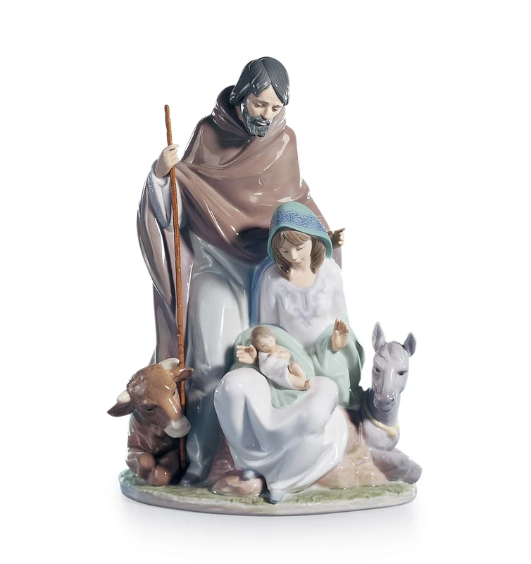 LLADRÓ Joyful Event Nativity Figurine. Porcelain Figure Figure. - Image 1