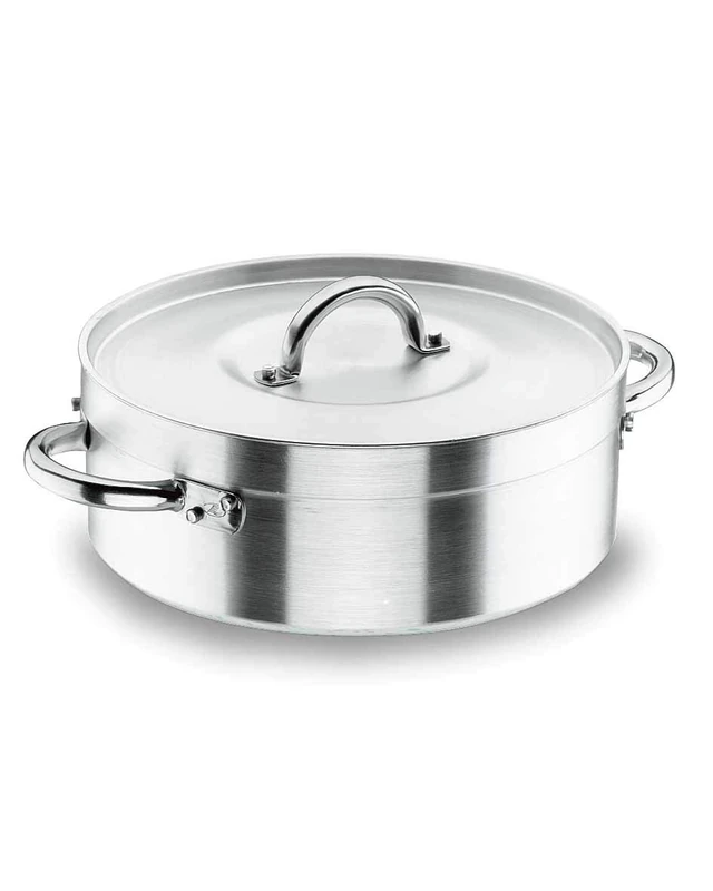 Lacor 20024 Chef-Aluminium Casserole, 24 cm, Silver