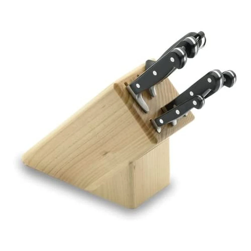 Lacor 39001 Knife Block, 30 x 30 x 30 cm, Beige (8-Piece)