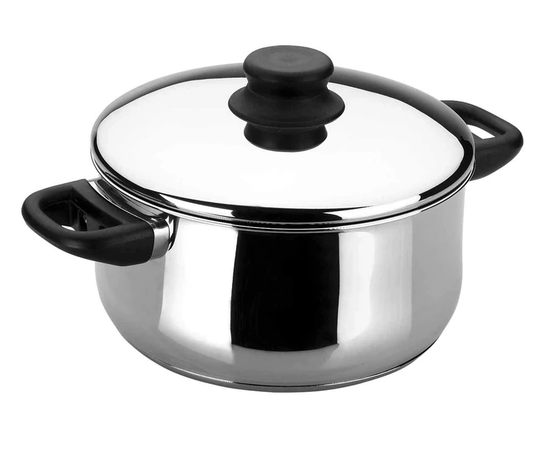 Lacor-14324-GARINOX Casserole W/LID 24 CM 5 L.