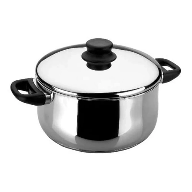 Lacor-14424-GARINOX Stock Pot W/LID 24 CM 7L.