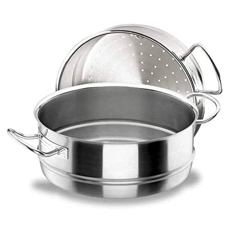 Lacor-50428-STEAM Casserole D.28 CM. Chef INOX