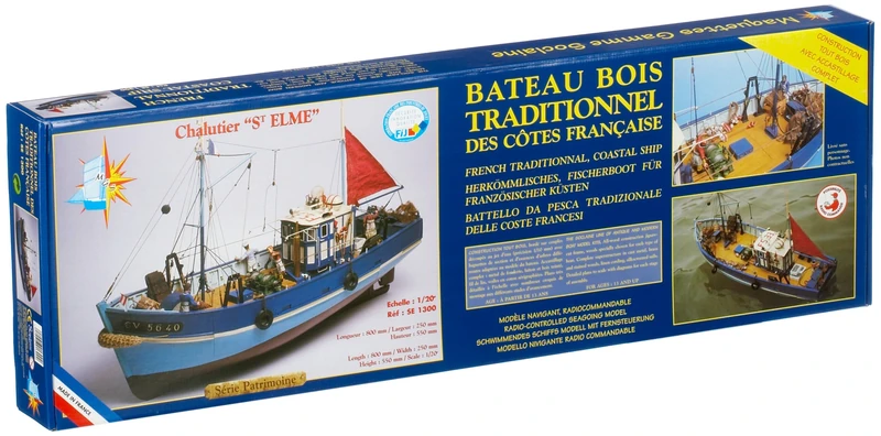 Soclaine Model Ship Saint Elme - 1:20 Scale Boat Kit