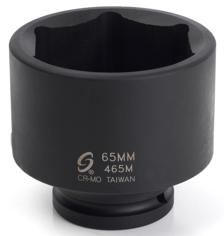 Sunex 465M 3/4-Inch Drive Standard 6 Point Metric Impact Socket, 65-Mm