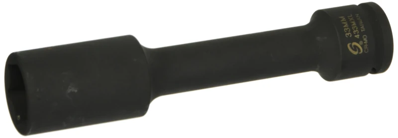 Sunex 433MXL 3/4" Extra Long XXX Impact Socket 33mm - Image 1
