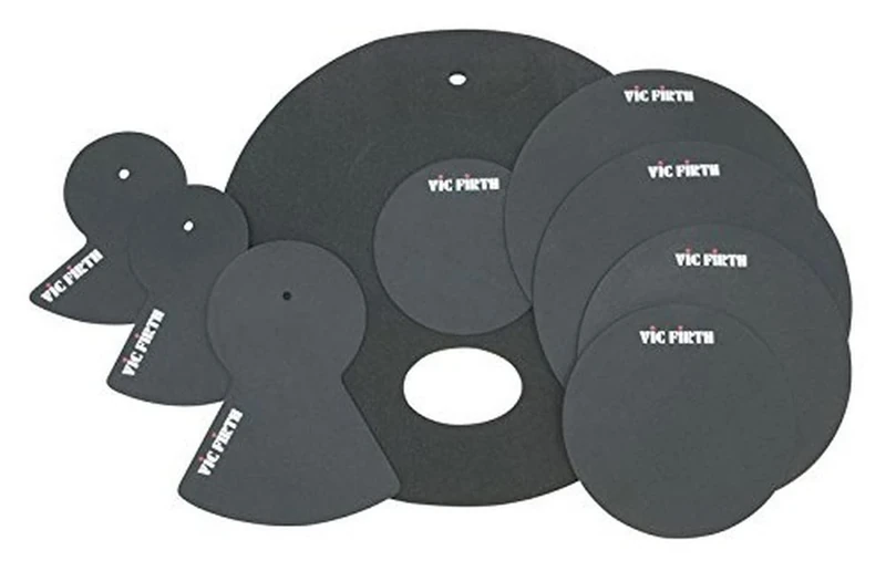 Vic Firth Rock Mute Pack 12, 13, 16, 14, 22, Mute Pads and 3x Cymbal Pads