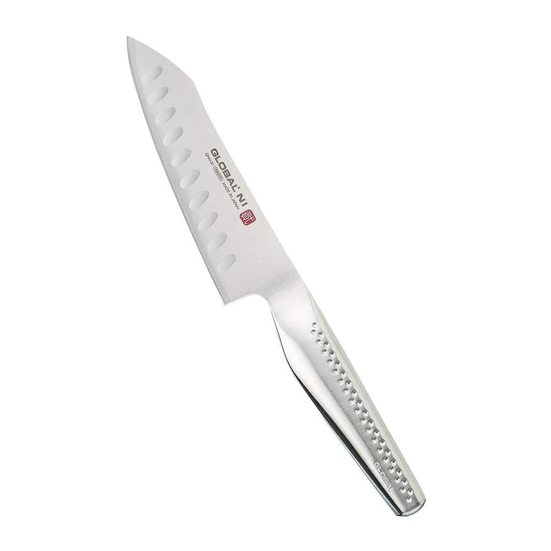 Global NI Range Fluted 14cm Vegetable Knife, CROMOVA 18 Stainless Steel, GNM-01