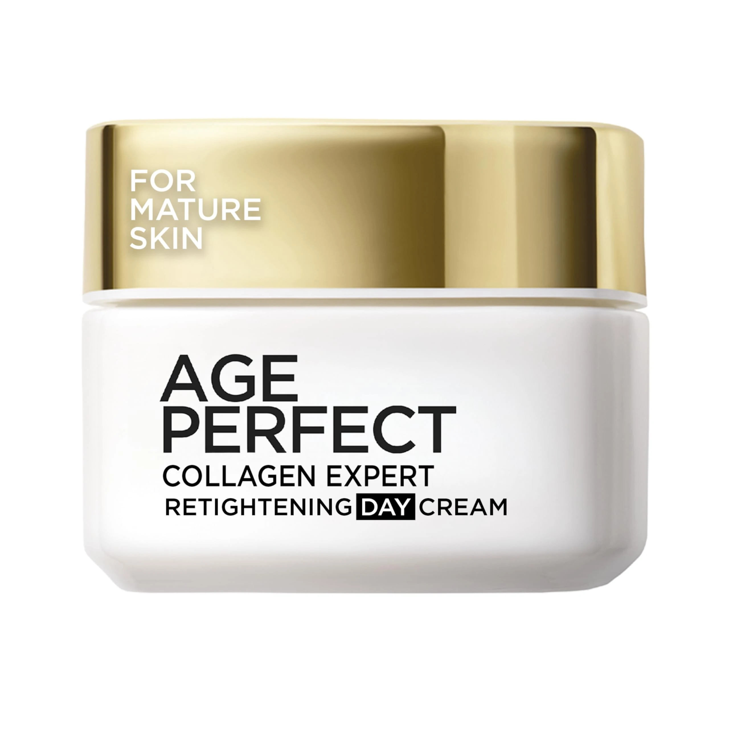 L’Oréal Paris Age Perfect Collagen Expert Retightening Day Cream 50+, Firmer, Supple, Moisturised and Hydrated Skin, Collagen AA Fractions, 50ml