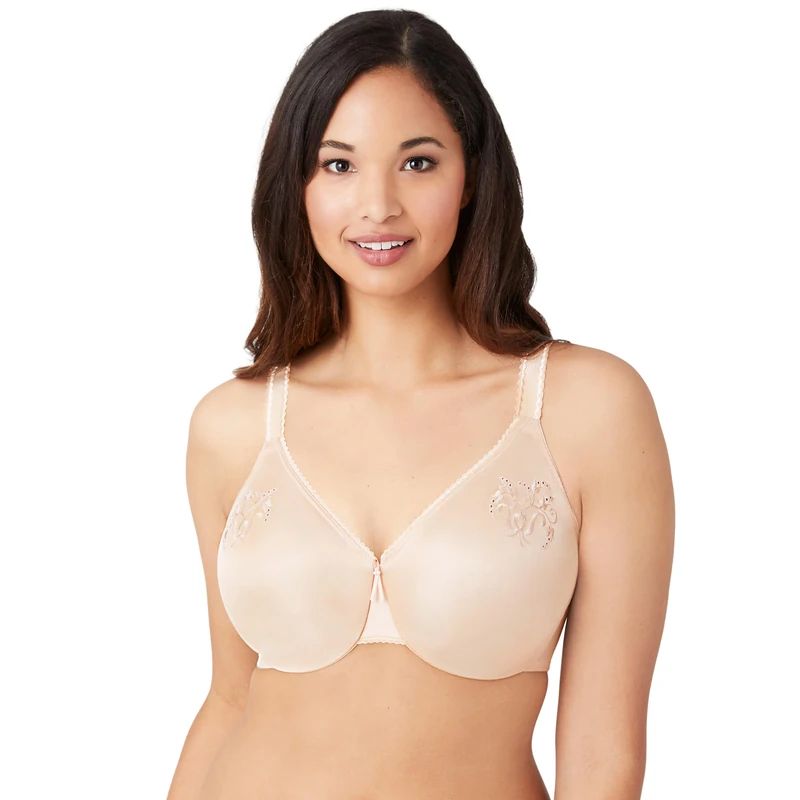 Wacoal Women's Slimline Seamless Minimizer Bra, Sand, 36E