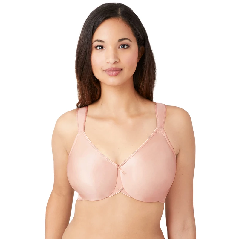 Wacoal Women's Plus Size Bodysuede Ultra Full Figure Seamless Underwire Bra, French Nude, 36D