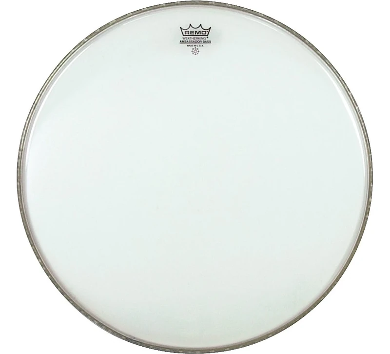 REMO Drum Head, Ambassador transparent, clear, 16" Bass Drum, BR-1316-00
