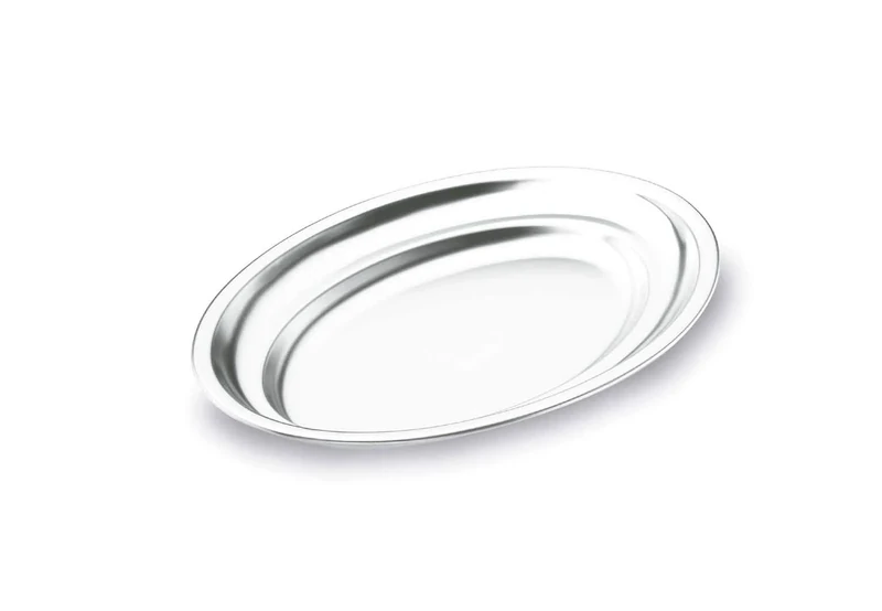 Lacor-61881-OVAL Dish ST.Steel 18% Cr. 80x48 cm.