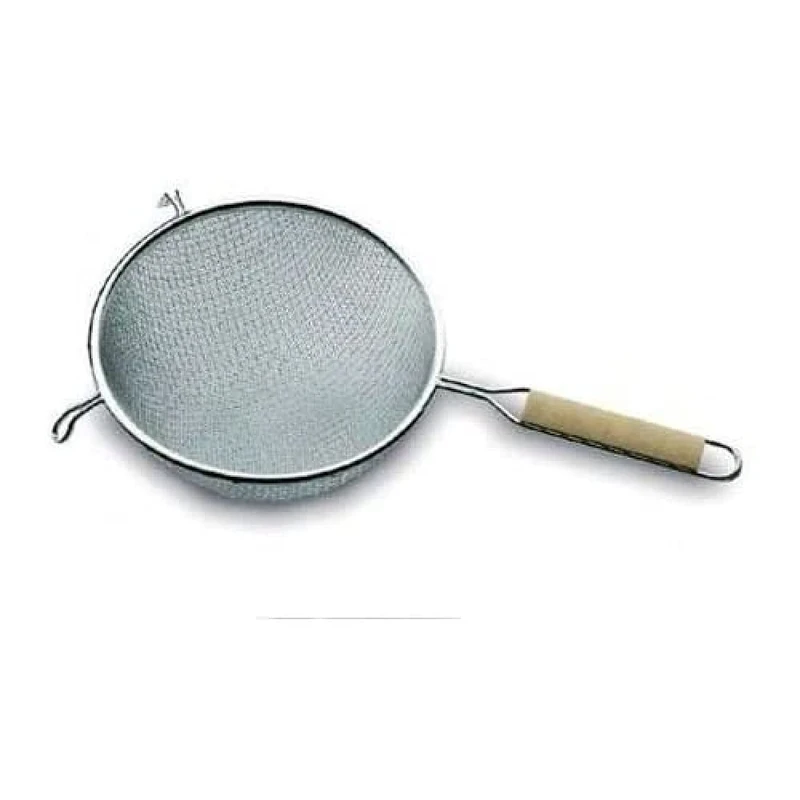 Lacor 61330 Double Mesh Strainer, 30 cm, Beige