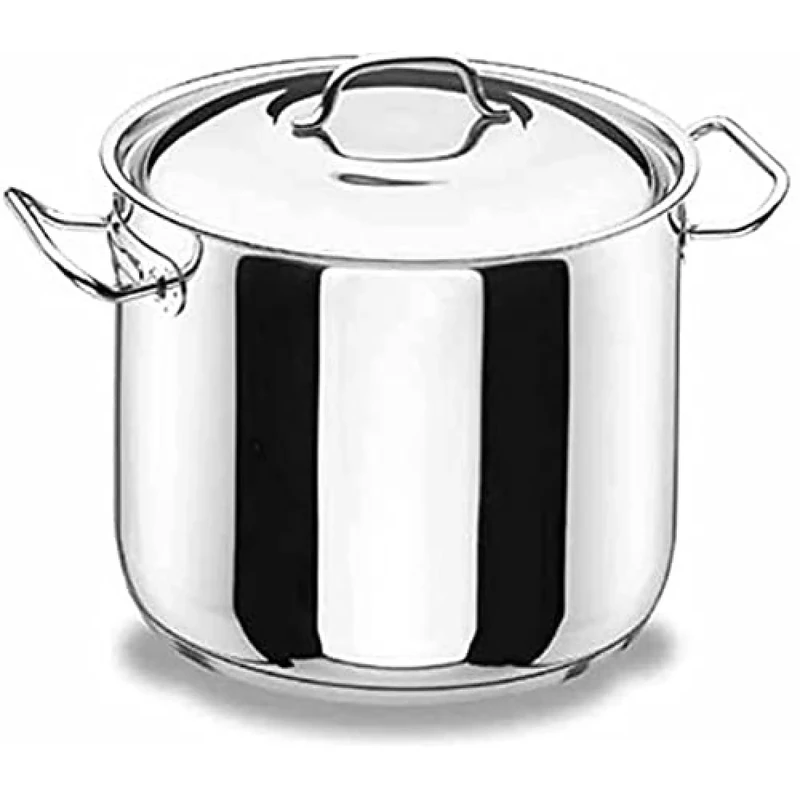 Lacor-72129-PROFESIONAL DEEP Stock Pot + LID 28 CM