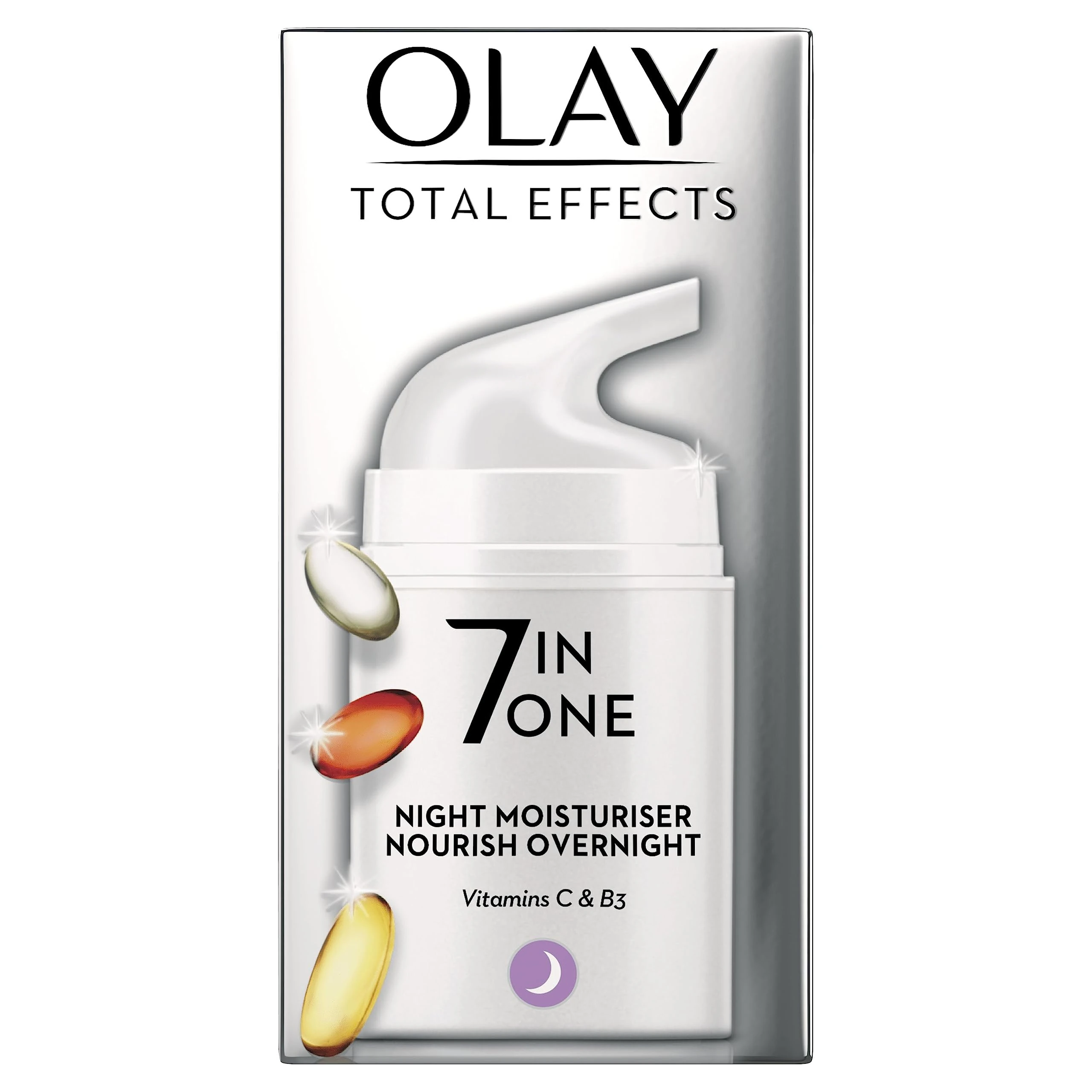 Olay Total Effects 7in1 Night Moisturiser With Niacinamide, 50ml