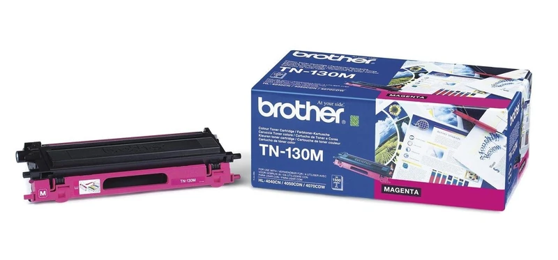 Brother TN-130M Toner Cartridge, Magenta, Single Pack, Standard Yield, Includes 1 x Toner Cartridge, Brother Genuine Supplies