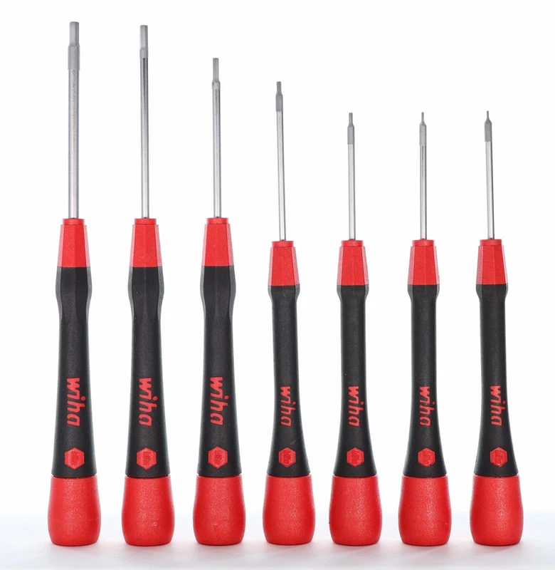 Wiha 26393 Screwdriver Set with Soft PicoFinish Handle, Hex Metric, 7 Piece