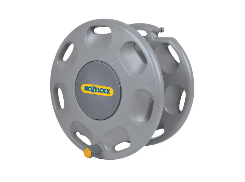 HOZELOCK - Wall-Mounted 60 m Reel, Not Equipped : Max. Capacity 60m, Mounting Bracket + 1 Connector Included [2390D0000] - Image 1