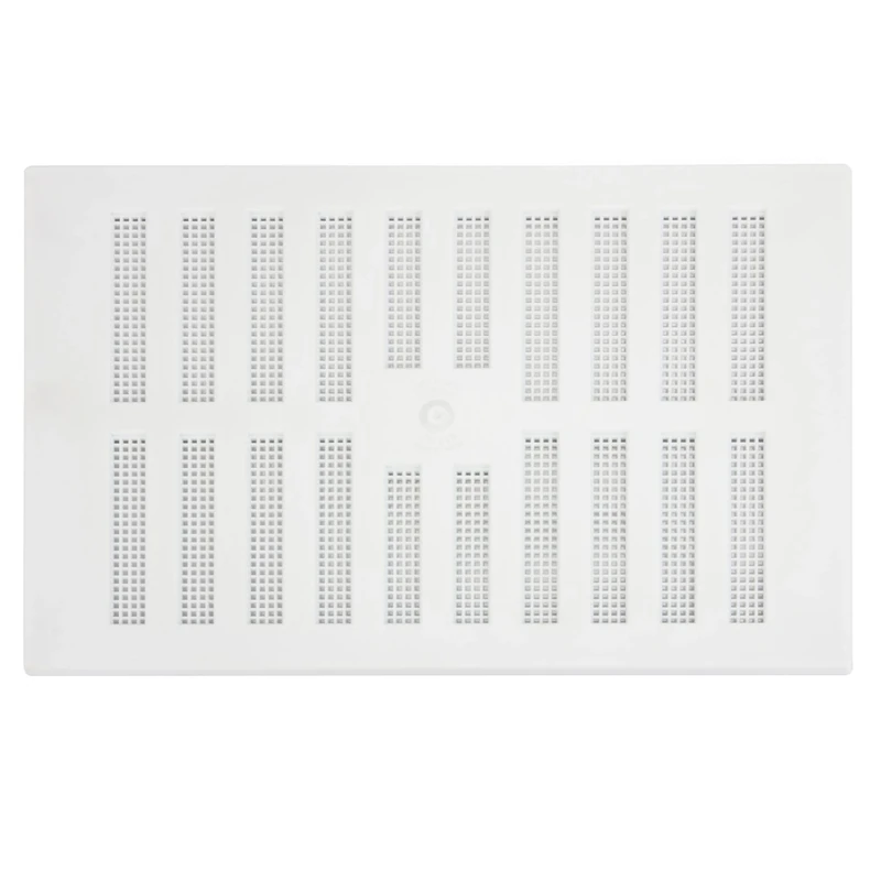 Map Adjustable Air Vent with Flyscreen Cover, 9" x 6" (229mm x 152mm), Hit & Miss Double Brick Ventilation Cover, White