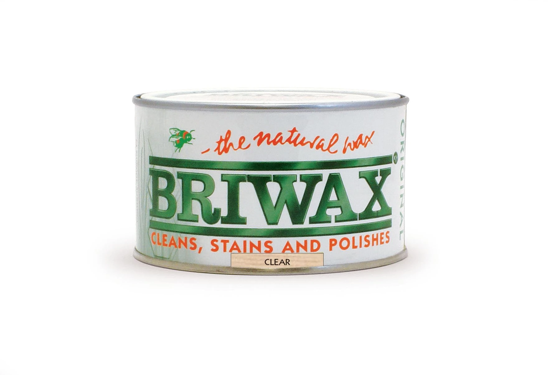 Briwax Original Clear 400g – Multi-Shade Wood Wax Polish | Ideal for Furniture Restoration & DIY Wood Projects