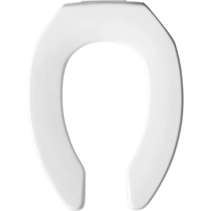 Bemis 2L2155T 000 Medic-Aid Plastic Raised Open Toilet Seat with 2-Inch Lift, Round, White Colour, Elongated