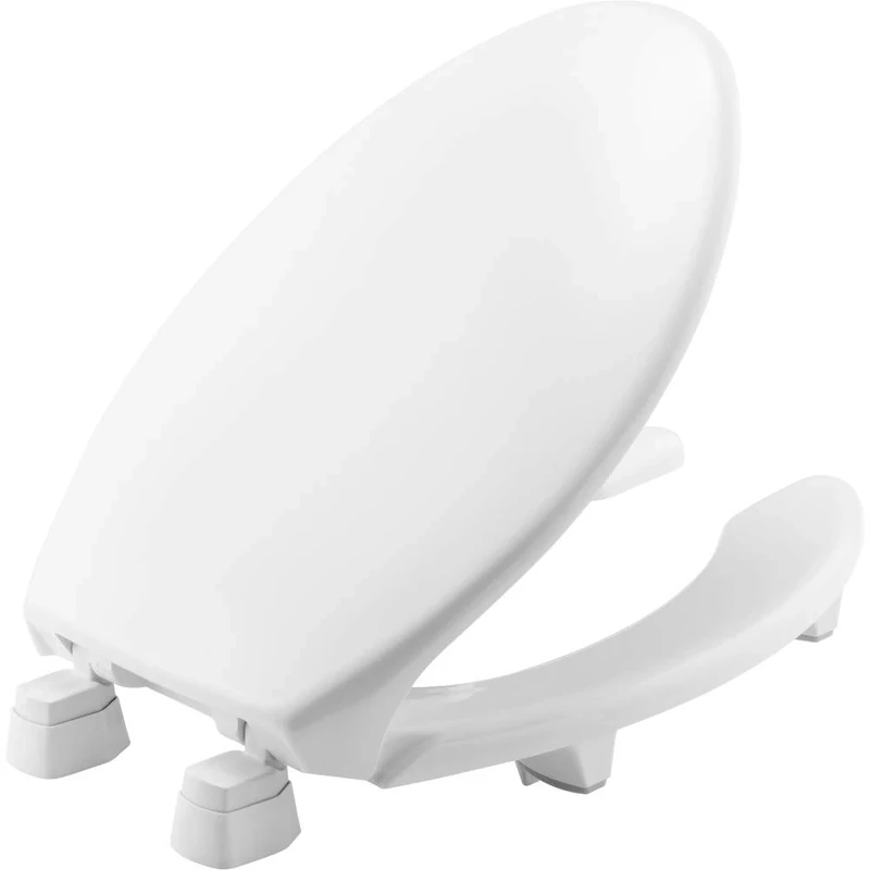 Bemis 2L2150T 000 Medic-Aid 2" Lift Raised Open Front Toilet Seat with Cover, White, Elongated