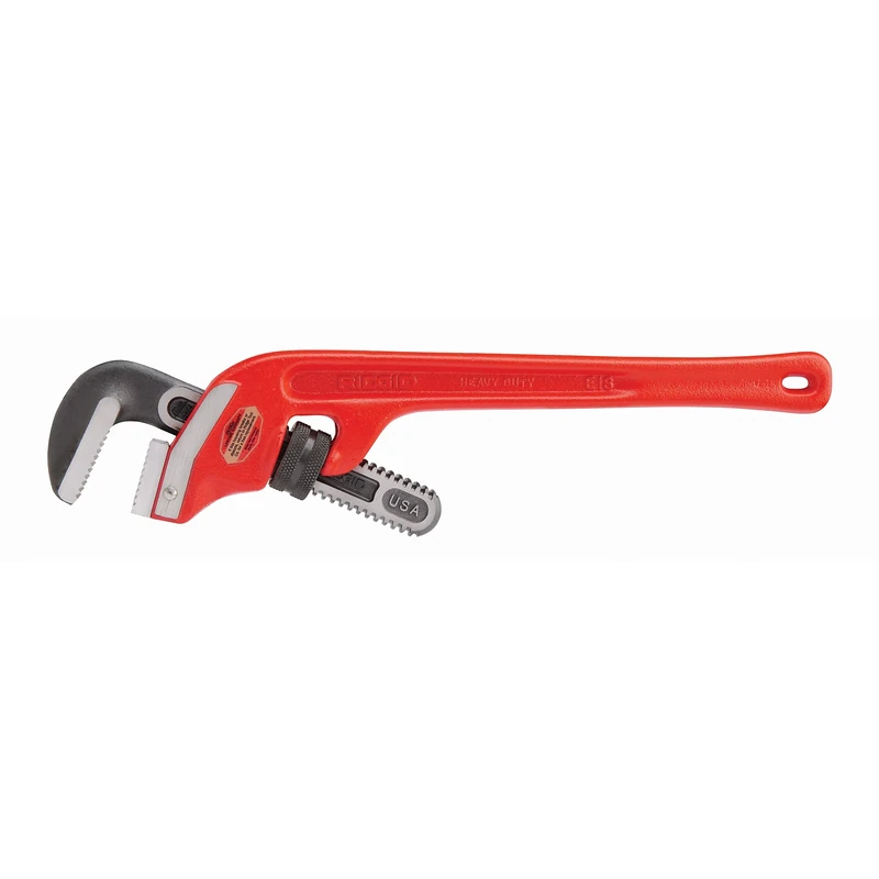 RIDGID 31075 Model E-18 Heavy-Duty 18 inch End Pipe Plumbing Wrench,Red