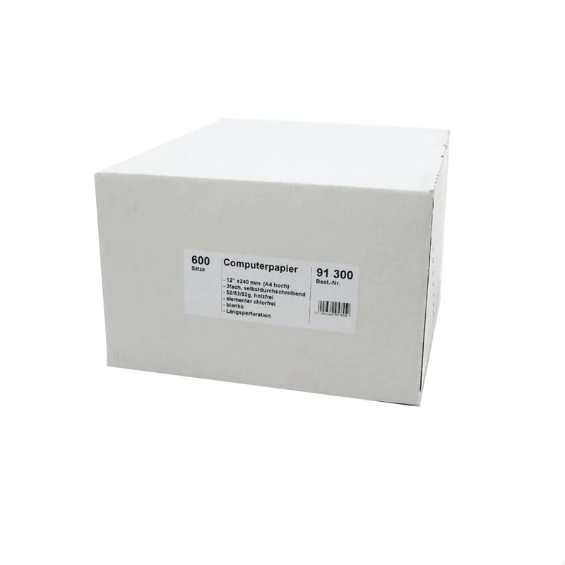 Siga Continuous Paper 12 Inch x 240 3-Ply 600 Sheets