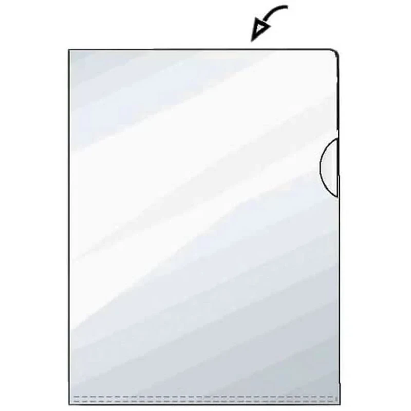 Rexel Clear Plastic Paper Sleeve, A4, Rough, 50-Piece Pack, 214170