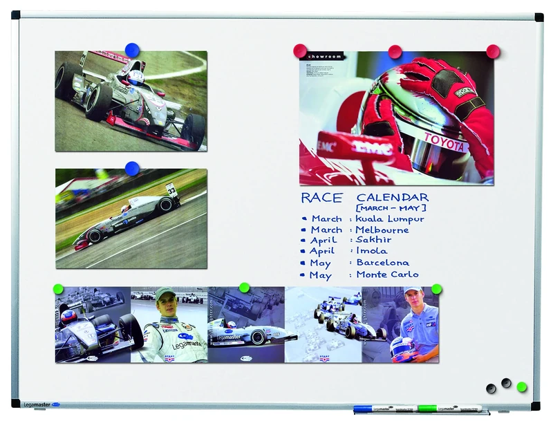 Legamaster Premium Whiteboard,Grey,60x90cm