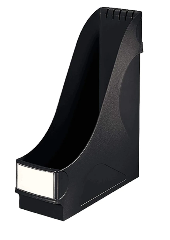 Leitz Magazine File Extra Wide, Pack of 8, Ideal for Storing and Storing Documents, Catalogues and Folders in A4 and US Format, Black, 24250095