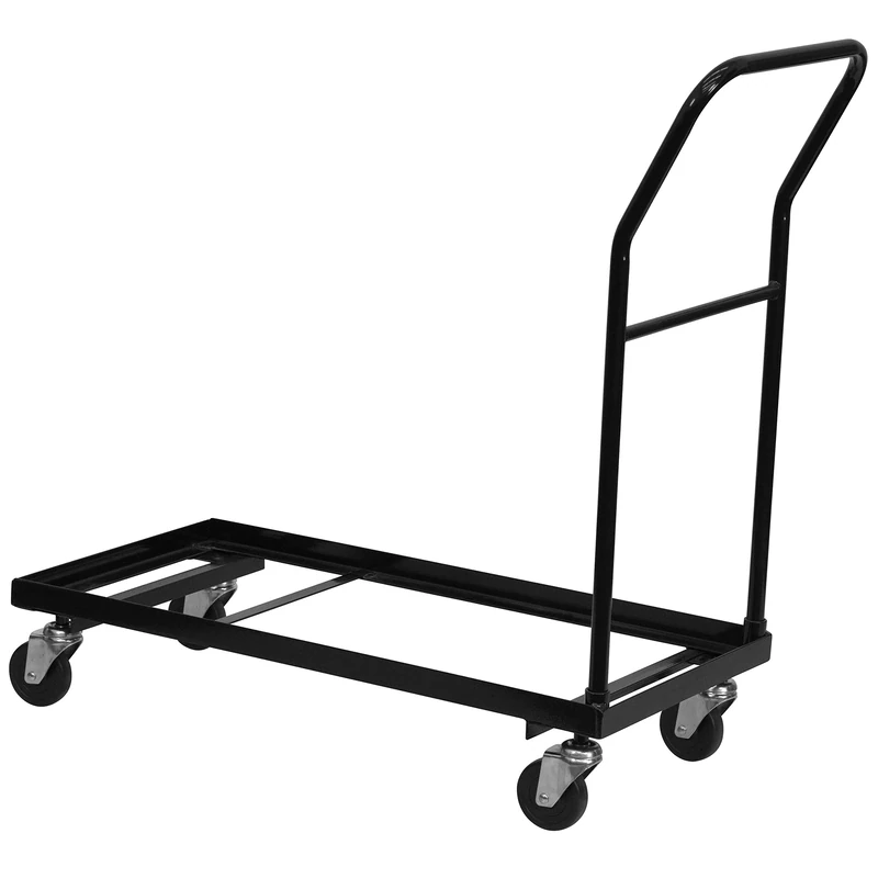 Flash Furniture Folding Chair Dolly, Black, 4 Inch