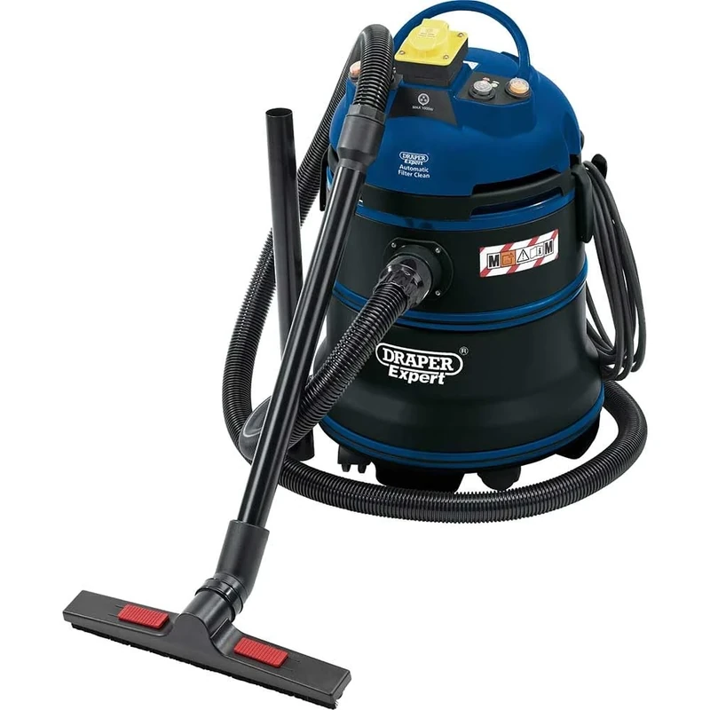 Draper Tools 86685 Expert 35L 1200W 110V M-Class Wet and Dry Vacuum Cleaner, Blue