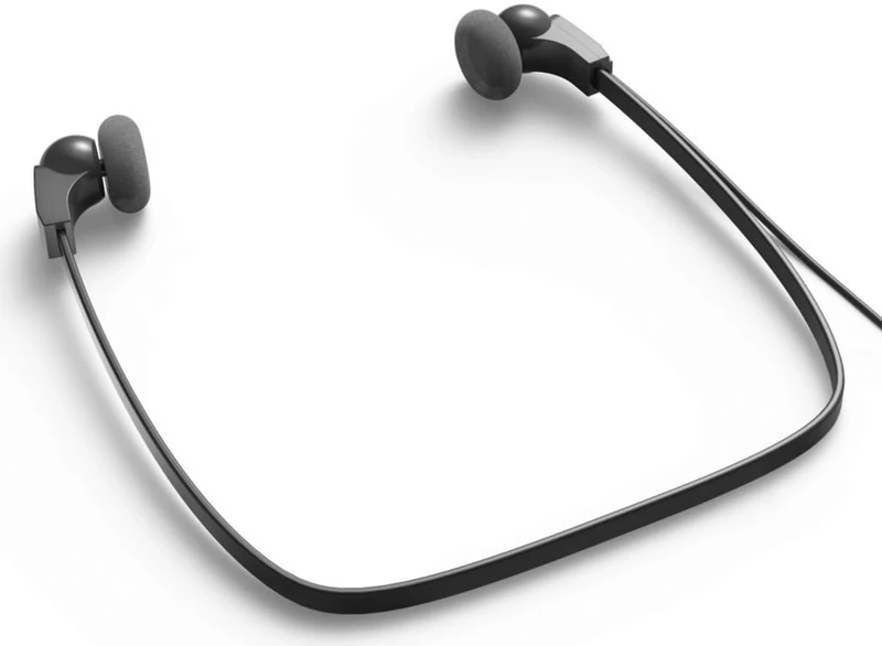 Philips LFH0334 Transcription Headphones for all Philips desktop dictation and transcription systems, black