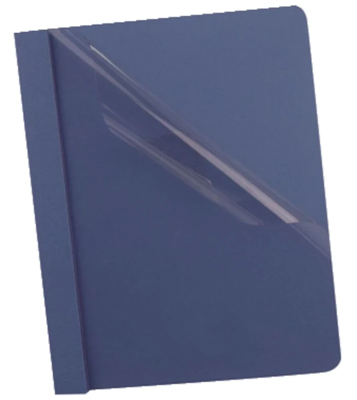 Oxford Clear Front Report Covers, Dark Blue, Letter Size, 25 per Box (55838EE)