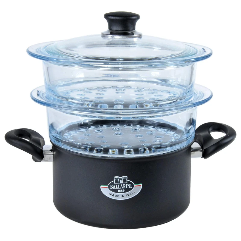 Ballarini ATSP13 Saucepan with Steamer Inserts 20 cm