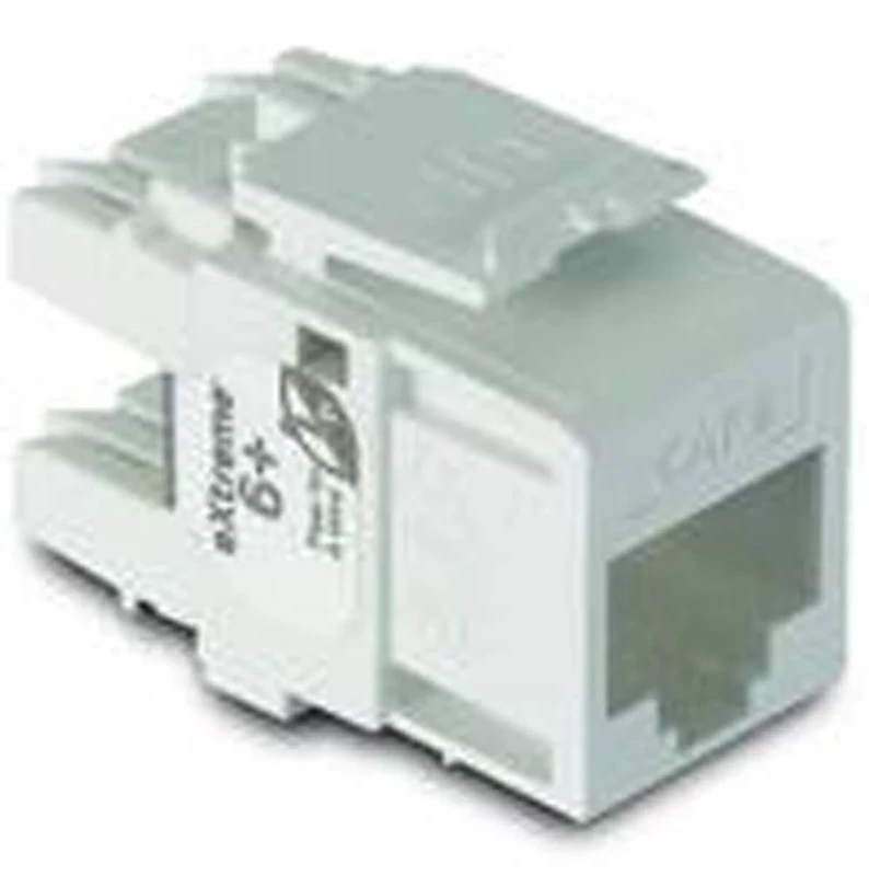 Leviton 61110-BW6 Extreme 6+ QuickPort Connector, CAT 6, White, 25-Pack