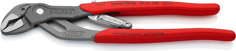 KNIPEX Smartgrip Water Pump Pliers with Automatic Adjustment with Plastic Handles 250 mm, 85 01 250