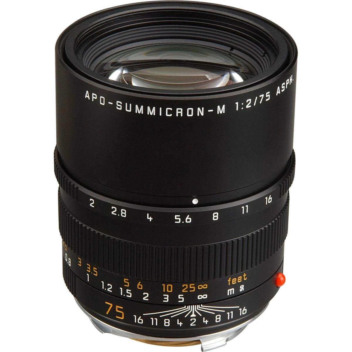 Leica 75mm f/2 Summicron-M Aspherical Manual Focus Lens for M System (11637)